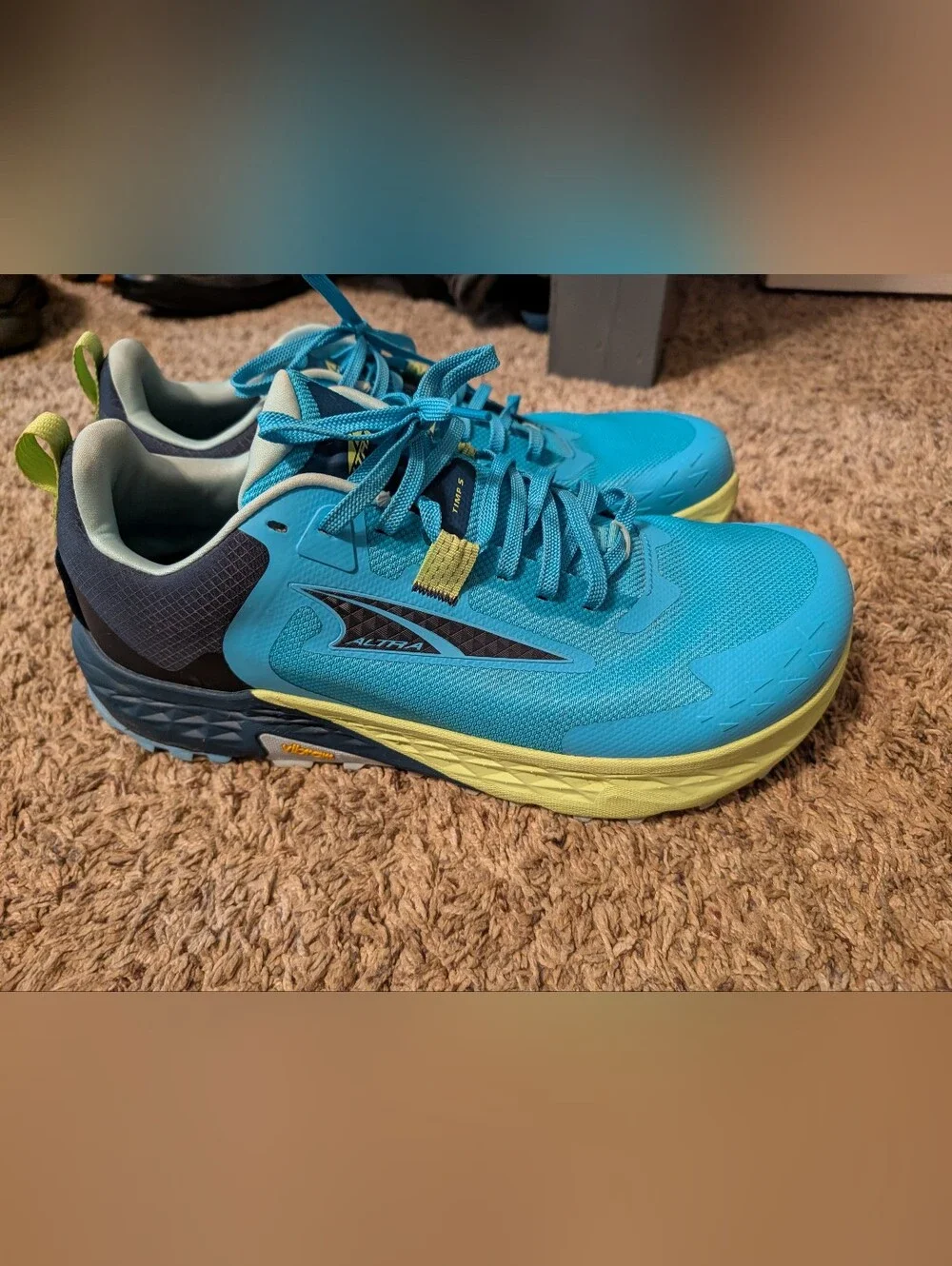 Altra Men's Athletic Shoes in Teal with Green And Navy Accents